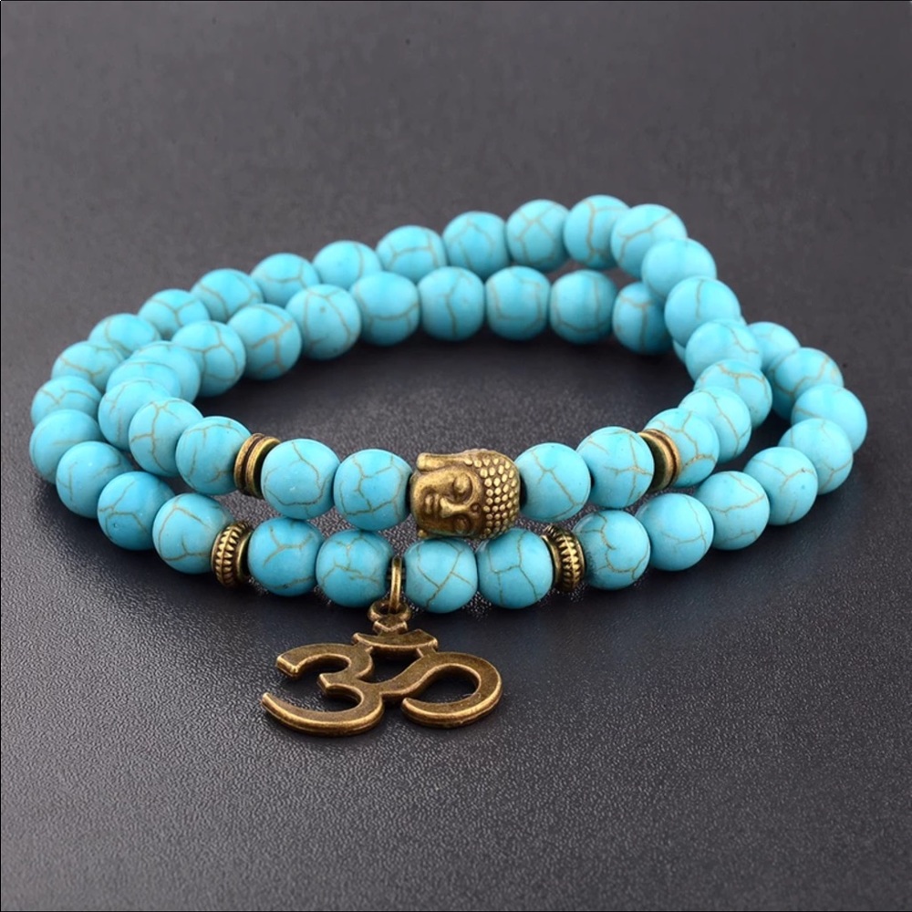 Gemstone Meditation Mala bracelet - Picture 2 of 11